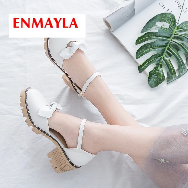 Женские повседневные туфли ENMAYLA, на среднем каблуке, с бантом-бабочкой и круглым носком, размеры 34-43, LY2136, 2019
Женские повседневные туфли ENMAYLA, на среднем каблуке, с бантом-бабочкой и круглым носком, размеры 34-43, LY2136, 2019