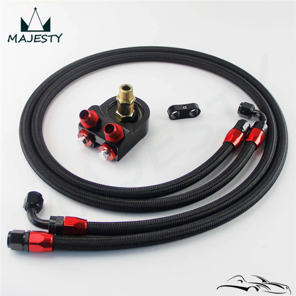 For Universal Cars AN8 Oil Cooler Sandwich Plate Adapter + 8-AN Oil/Fuel line +2 Fittings kit
For Universal Cars AN8 Oil Cooler Sandwich Plate Adapter + 8-AN Oil/Fuel line +2 Fittings kit