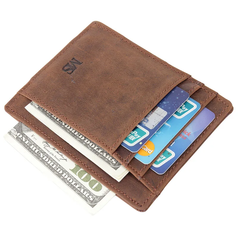 MS RFID Anti-magnet Men Genuine Leather Wallet Vintage RFID Credit Card ID Holder With Strong Magnet Money Clip Brown K144
MS RFID Anti-magnet Men Genuine Leather Wallet Vintage RFID Credit Card ID Holder With Strong Magnet Money Clip Brown K144