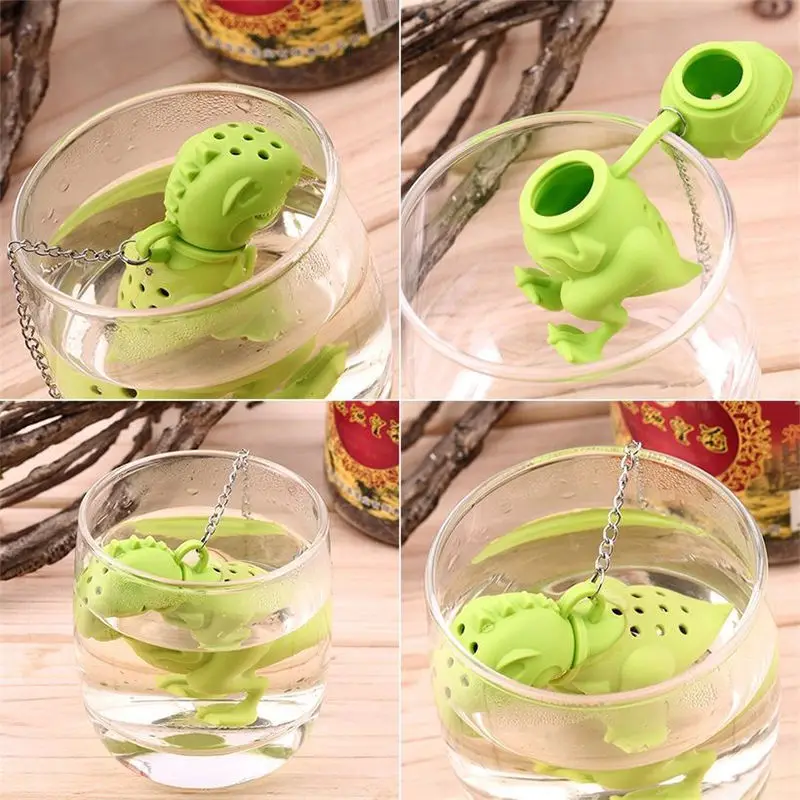Silicone Dinosaur Tea Infuser Loose Leaf Strainer Reusable Tea Strainers Herbal Filter Diffuser Tea Accessories Tools Drop Ship
Silicone Dinosaur Tea Infuser Loose Leaf Strainer Reusable Tea Strainers Herbal Filter Diffuser Tea Accessories Tools Drop Ship