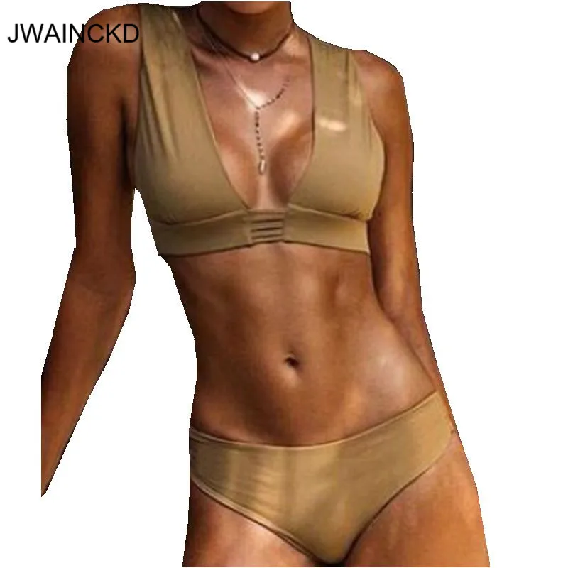 JWAINCKD Sexy Bikinis Set Swimwear Women Swimsuit Female Push Up 2019 Women Bikini Bathing Suit Beachwear Solid Deep V Biquini
JWAINCKD Sexy Bikinis Set Swimwear Women Swimsuit Female Push Up 2019 Women Bikini Bathing Suit Beachwear Solid Deep V Biquini