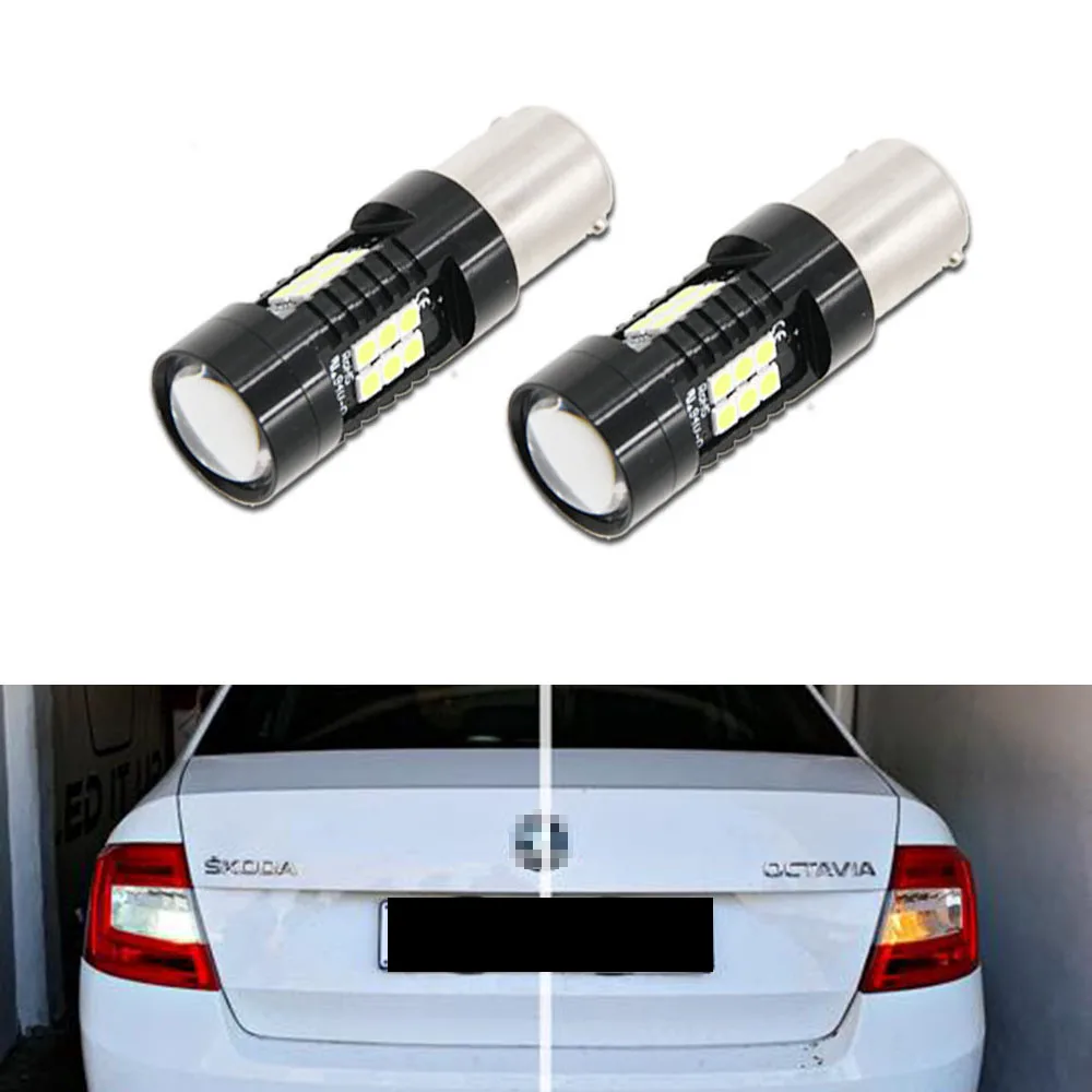 2pcs P21W 1156 BA15S LED Bulbs Car Lights 1200Lm Turn Signal Reverse Brake Light LEDs 12V For Skoda Octavia MK3 5E (2012-2019))
2pcs P21W 1156 BA15S LED Bulbs Car Lights 1200Lm Turn Signal Reverse Brake Light LEDs 12V For Skoda Octavia MK3 5E (2012-2019))