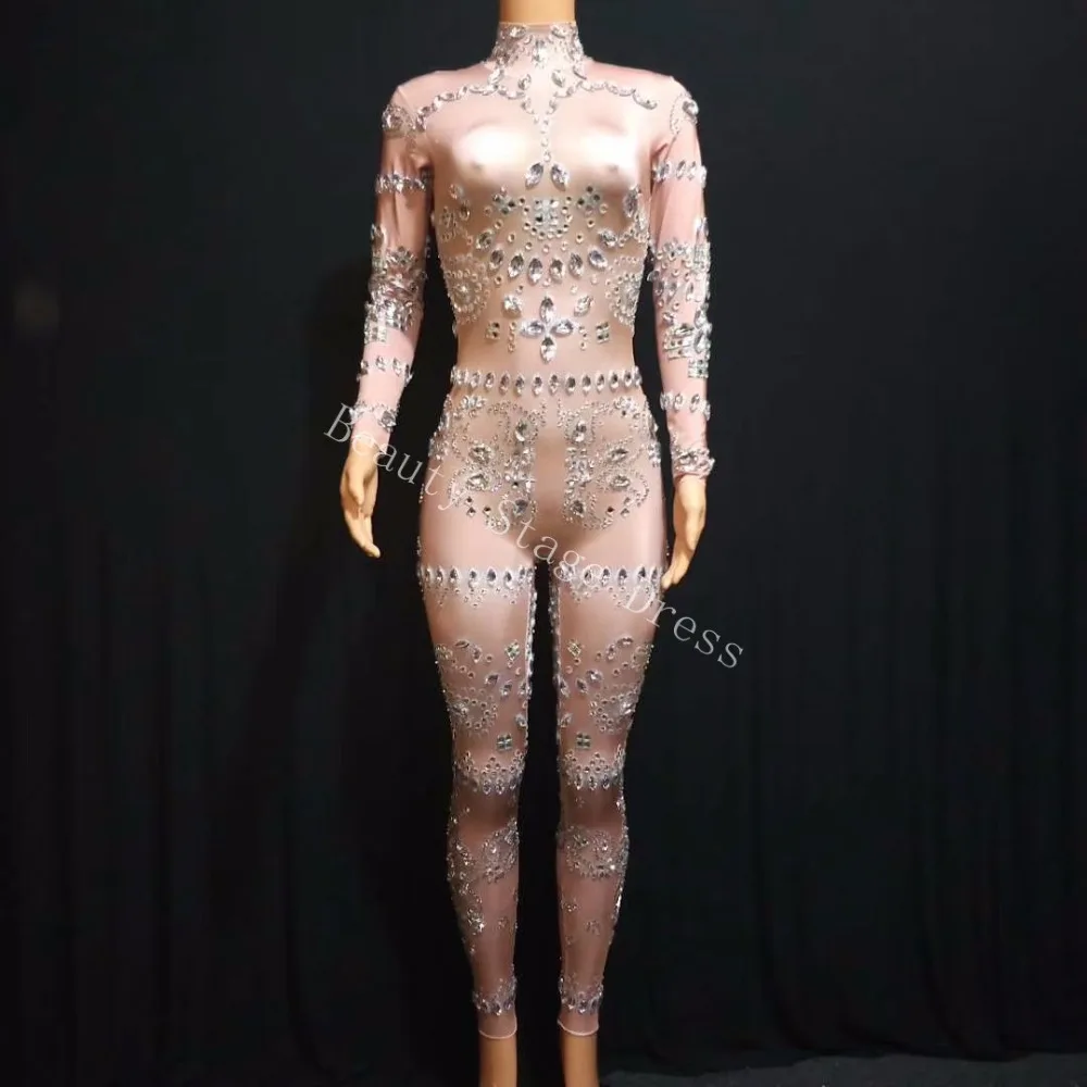 Glisten Crystals Stones Jumpsuit Sexy Evening Party Wear Bright Rhinestones Bodysuit Costume Prom Birthday Celebrate Outfit
Glisten Crystals Stones Jumpsuit Sexy Evening Party Wear Bright Rhinestones Bodysuit Costume Prom Birthday Celebrate Outfit