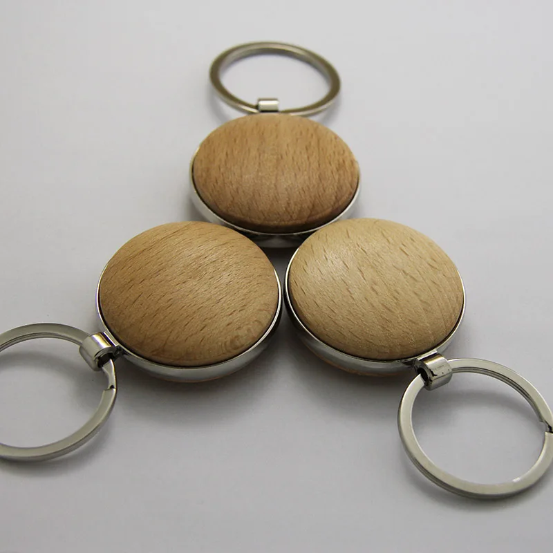 Цепочка для ключей деревянная 10 шт. | Украшения и аксессуары