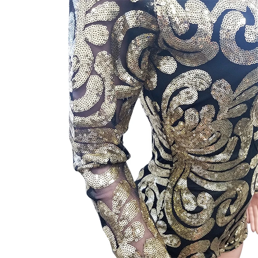 Deep V Neck Long Sleeve Sequin Rompers Women Sexy nightclub Short Jumpsuit Glitter Club Party Bodycon Jumpsuits Playsuit overall
Deep V Neck Long Sleeve Sequin Rompers Women Sexy nightclub Short Jumpsuit Glitter Club Party Bodycon Jumpsuits Playsuit overall