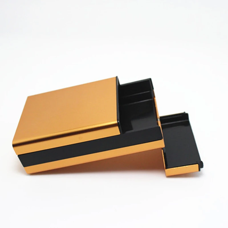 1 шт. портативный мужской легкий алюминиевый Карманный портсигар коробка для