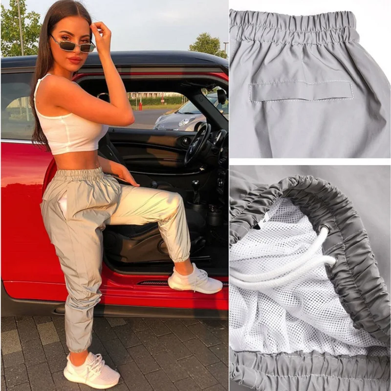 Autumn Silver Reflective Sweatpants Loose Size 2021 Hippie Women's High Waist Pants Streetwear Hip Hop Joggers Trackpants
Autumn Silver Reflective Sweatpants Loose Size 2021 Hippie Women's High Waist Pants Streetwear Hip Hop Joggers Trackpants