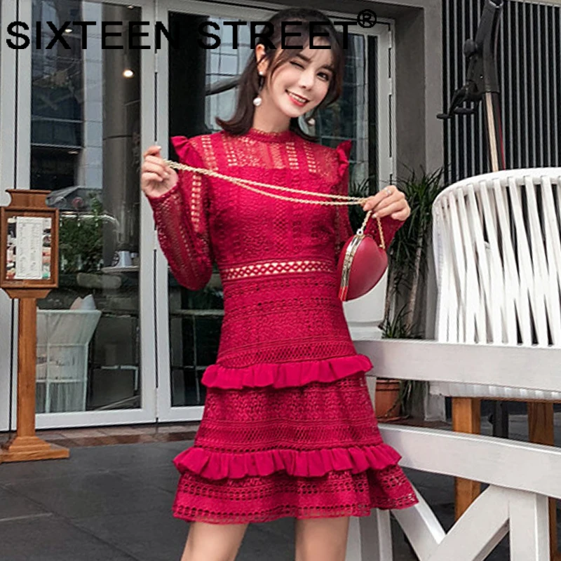 New arrive long sleeve lace dress woman white black hollow out sexy elegant vintage mini dresses burgundy cake render vestidos
New arrive long sleeve lace dress woman white black hollow out sexy elegant vintage mini dresses burgundy cake render vestidos