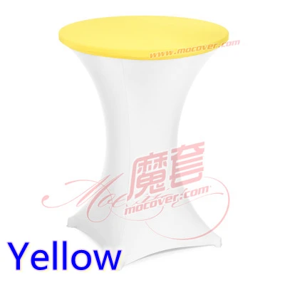 Yellow Colour Spandex Top Cover For Round Cocktail Lycra Table Cloth Wedding Banquet Party Cocktail Table Decoration Sale
Yellow Colour Spandex Top Cover For Round Cocktail Lycra Table Cloth Wedding Banquet Party Cocktail Table Decoration Sale
