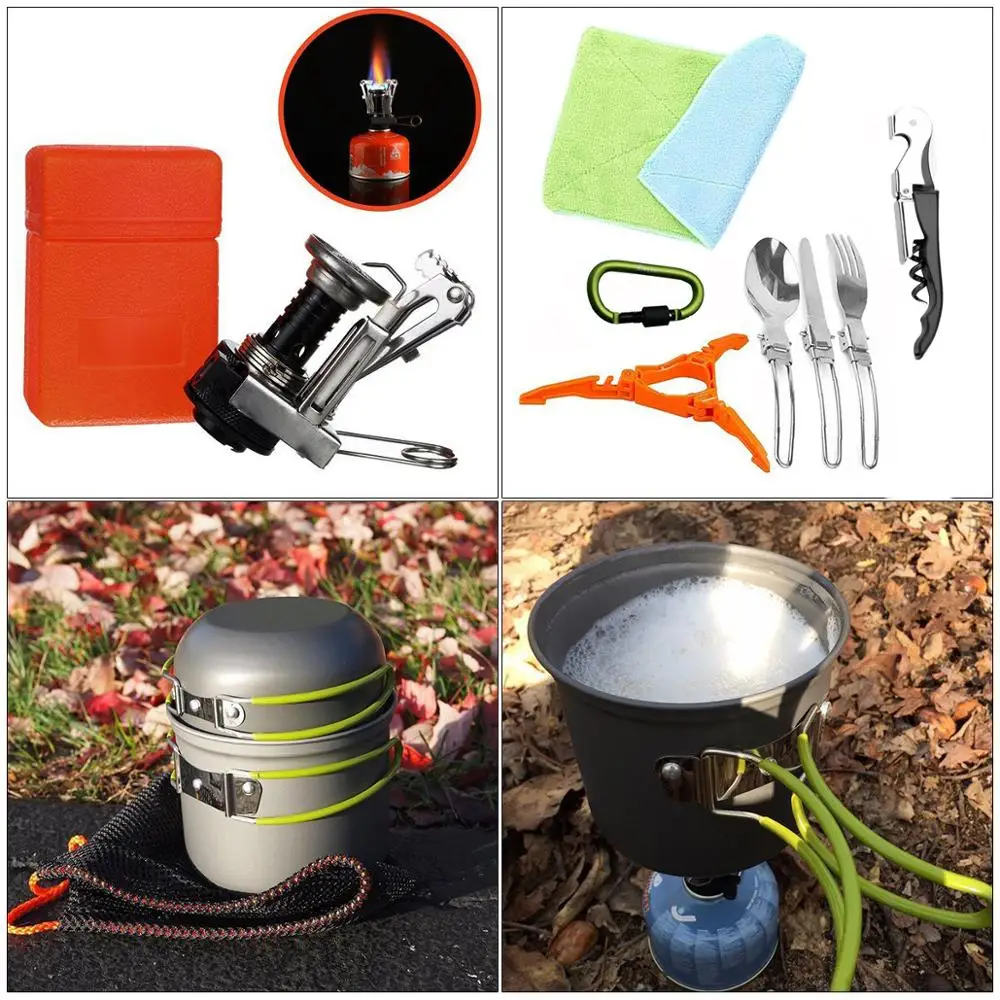 YINGTOUMAN 1 Set Camping Cookware Outdoor Cookware Set Camping Tableware Cooking Set Travel Tableware Picnic Set With Stove
YINGTOUMAN 1 Set Camping Cookware Outdoor Cookware Set Camping Tableware Cooking Set Travel Tableware Picnic Set With Stove