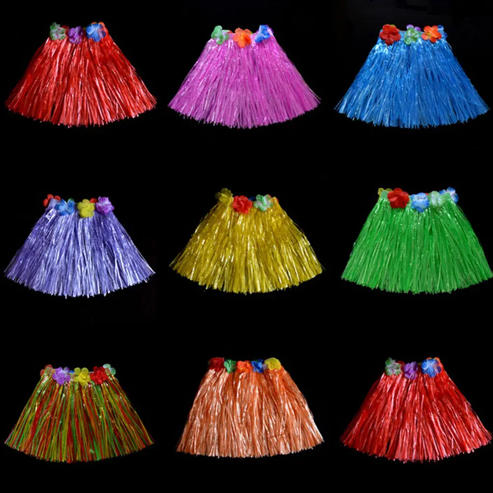 Wholesale 10 Colors Plastic Fibers Kid Grass Skirts Hula Skirt Hawaiian costumes 30CM Girl Dress Up
Wholesale 10 Colors Plastic Fibers Kid Grass Skirts Hula Skirt Hawaiian costumes 30CM Girl Dress Up