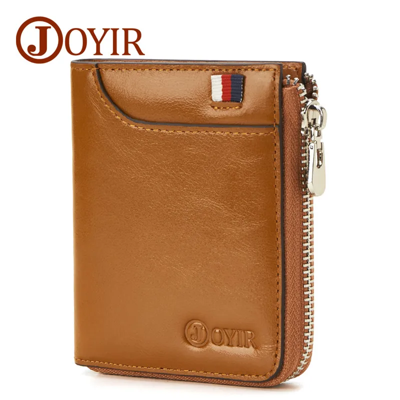 Joyir new genuine leather men business wallet man leisure vintage cowhide Clutch coin purse anti-theft brush short-length purse
Joyir new genuine leather men business wallet man leisure vintage cowhide Clutch coin purse anti-theft brush short-length purse