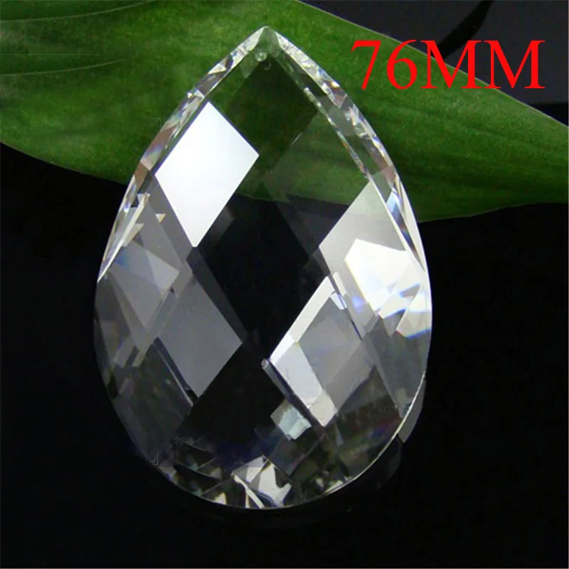 50pcs (+Free rings) Sparkl 76mm Chandelier Tear Shape Transparent Crystal Chandelier Lighting Decorative Glass Suncatcher Parts
50pcs (+Free rings) Sparkl 76mm Chandelier Tear Shape Transparent Crystal Chandelier Lighting Decorative Glass Suncatcher Parts