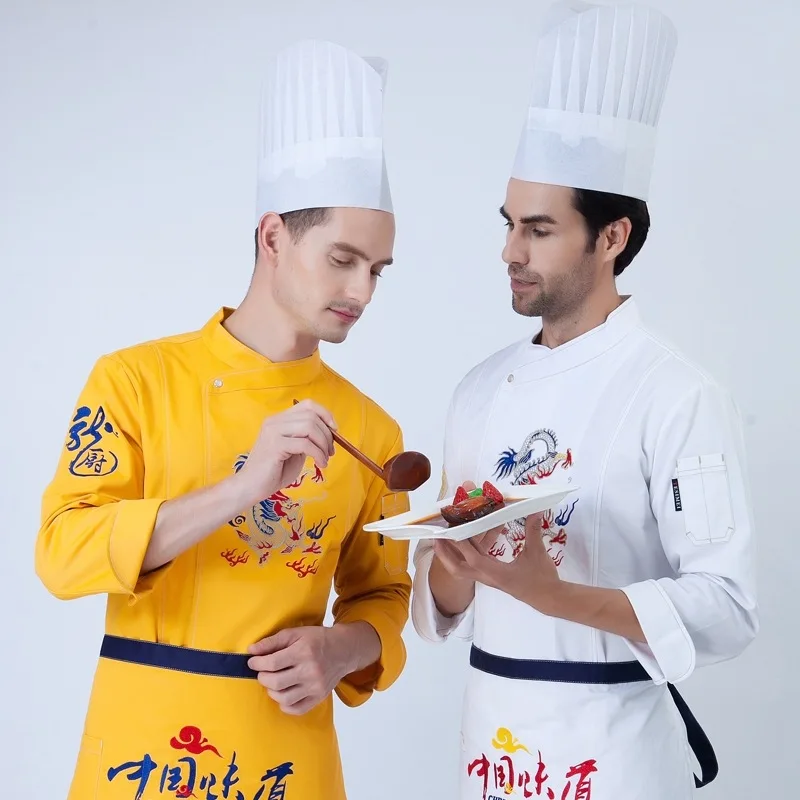 New Arrival Hotel Chef's Long-sleeve Uniform New Arrival Cooker Outfit Pastry Chef Catering Work Clothes Plus Size B-5584
New Arrival Hotel Chef's Long-sleeve Uniform New Arrival Cooker Outfit Pastry Chef Catering Work Clothes Plus Size B-5584