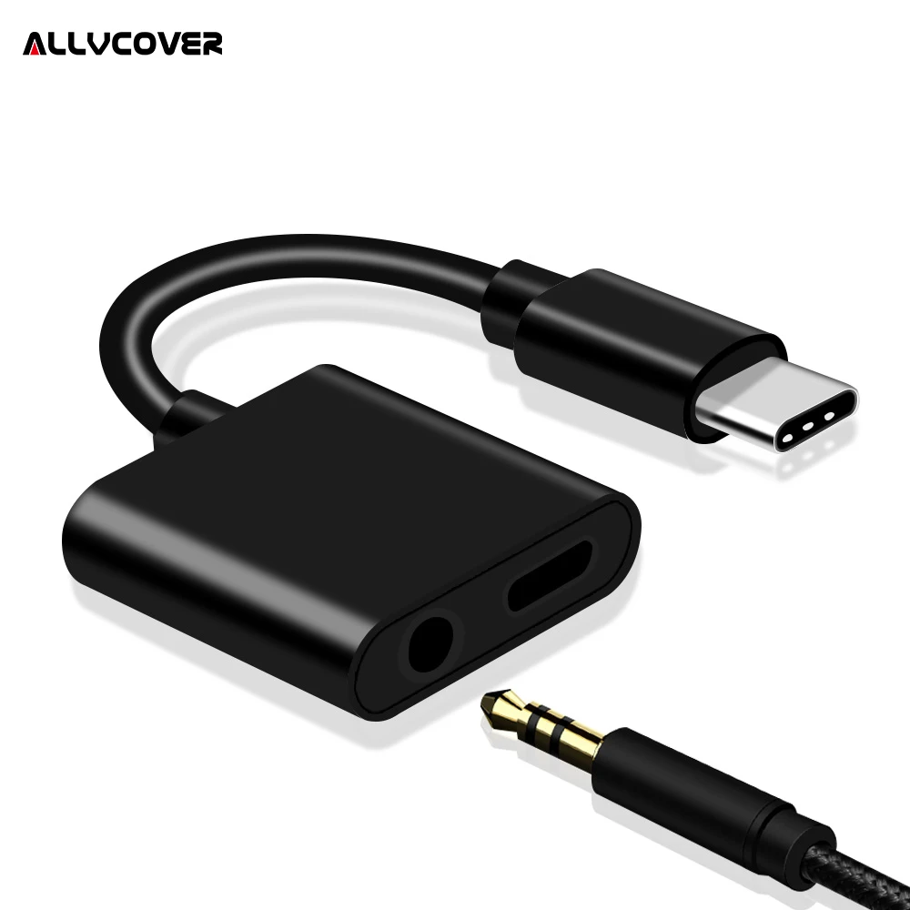 Allvcover 3 в 1 Тип C Aux аудио кабель адаптер usb до 5 мм разъем для наушников переходник зарядного устройства Google Pixel 2
