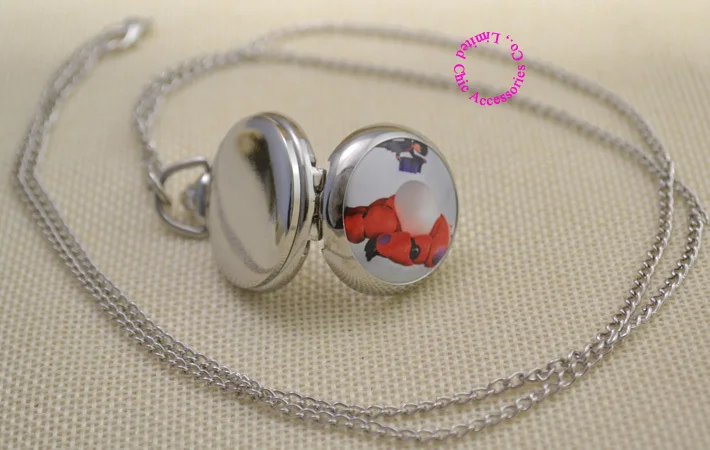 wholesale cute big hero 6 fob pocket watch necklace Fat Balloon Man Doll Baymax transformations women girl silver antibrittle
wholesale cute big hero 6 fob pocket watch necklace Fat Balloon Man Doll Baymax transformations women girl silver antibrittle