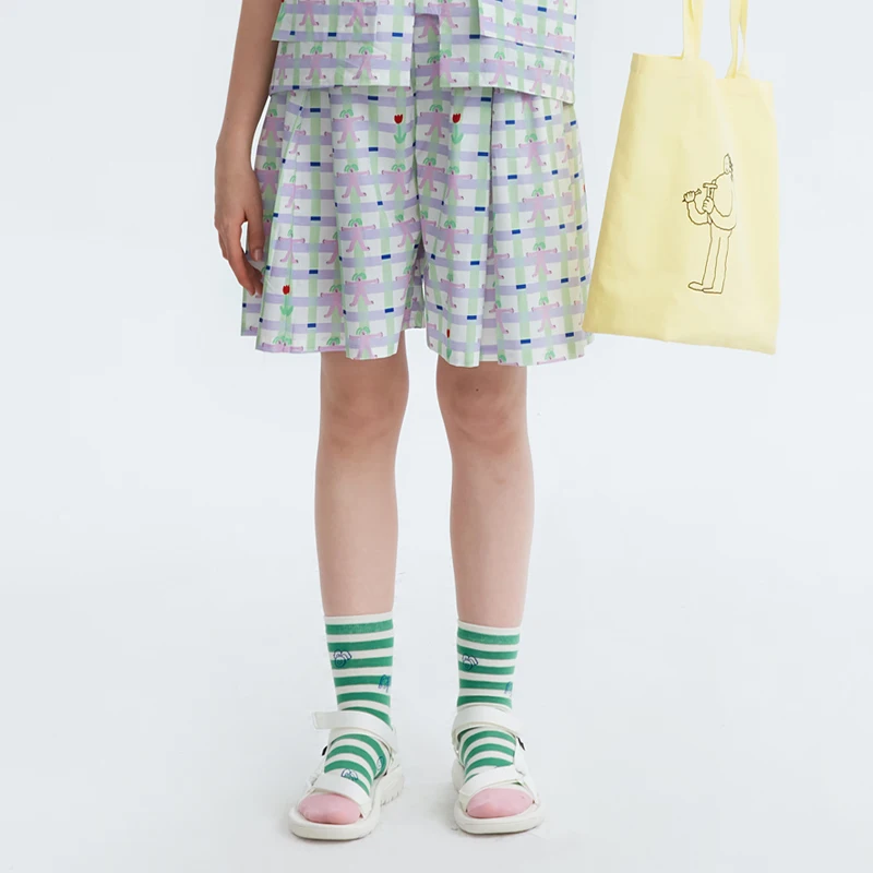 Pleated Summer New Women Mini Skirts Purple Cartoon Full Printed Above Knee Ladies Skirt Cotton Lining Anti-privacy
Pleated Summer New Women Mini Skirts Purple Cartoon Full Printed Above Knee Ladies Skirt Cotton Lining Anti-privacy
