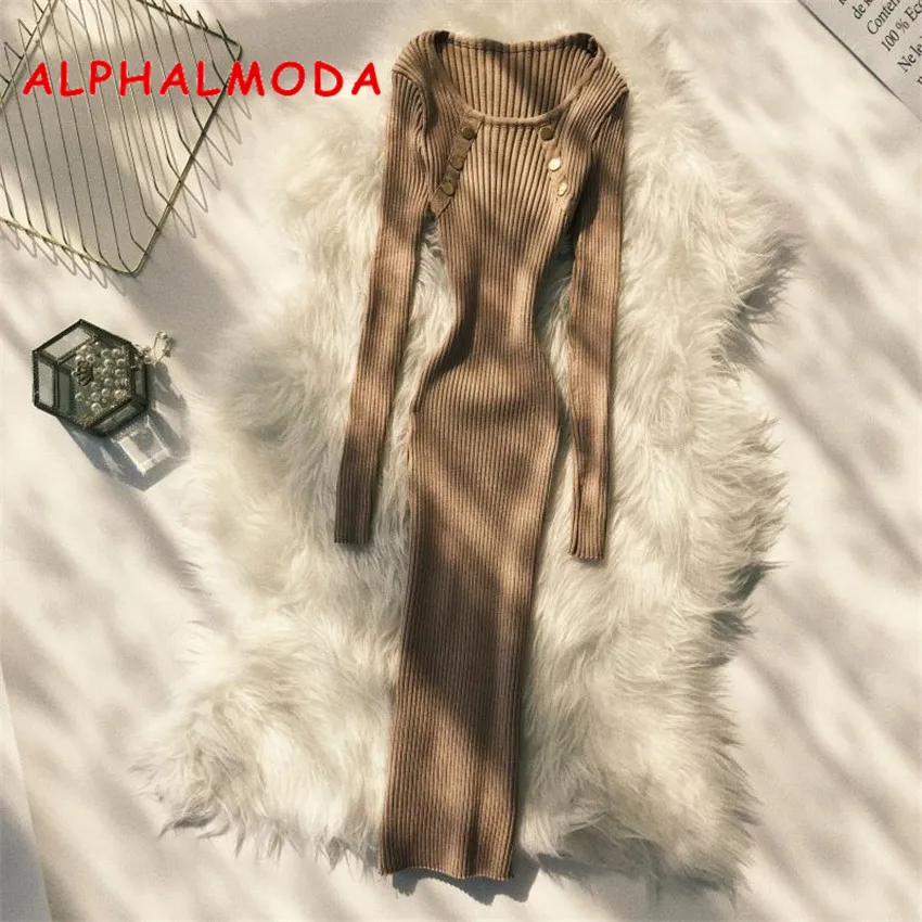 Женское вязаное платье ALPHALMODA, пуловер с длинным рукавом, украшенное пуговицами, винтажное на осень и зиму
Женское вязаное платье ALPHALMODA, пуловер с длинным рукавом, украшенное пуговицами, винтажное на осень и зиму