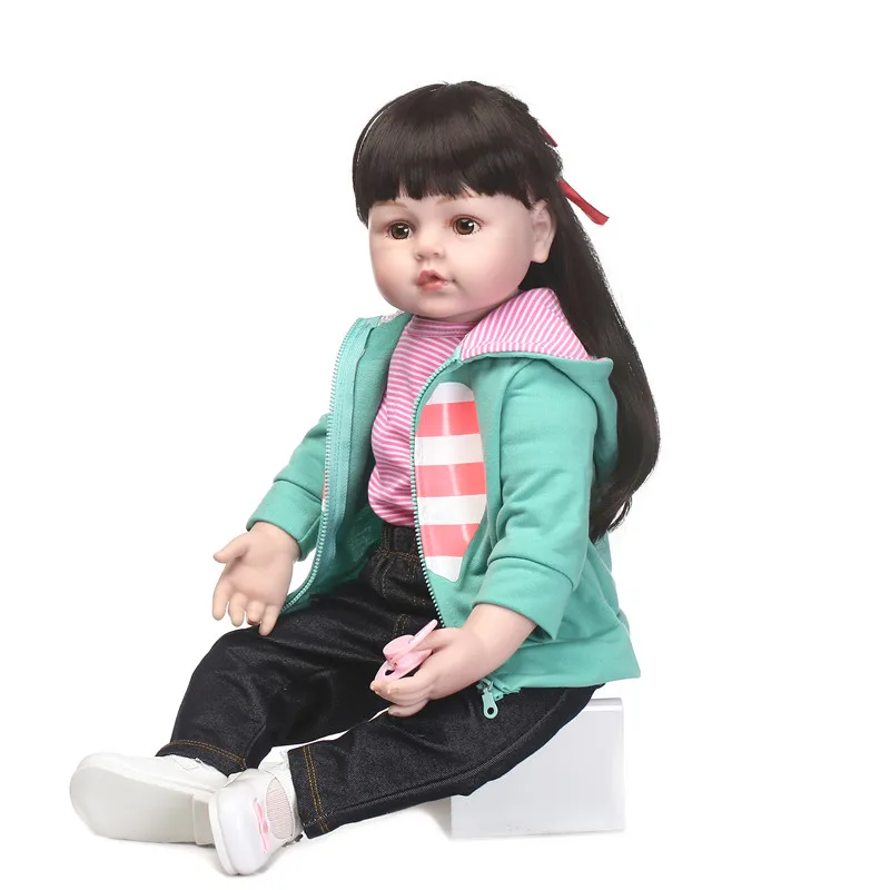 Reborn baby girl doll toys NPK 22" silicone dolls reborn toys for children gift bebe doll bonecas long hair princess doll
Reborn baby girl doll toys NPK 22" silicone dolls reborn toys for children gift bebe doll bonecas long hair princess doll
