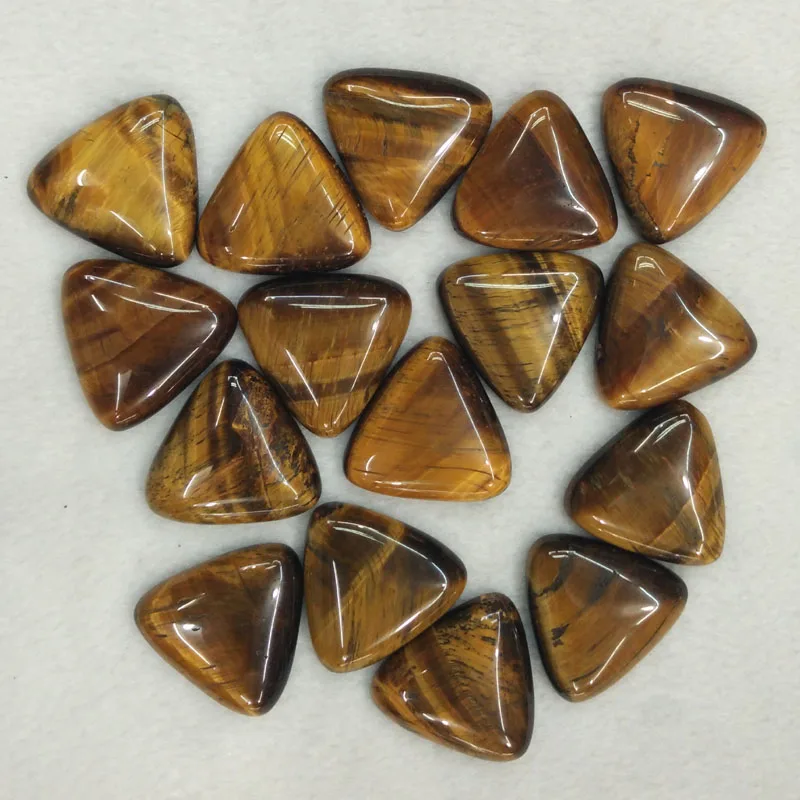 Wholesale 20pcs/lot fashion Natural tiger eye Stone triangle shape cab cabochon beads 25mm for jewelry making free shipping
Wholesale 20pcs/lot fashion Natural tiger eye Stone triangle shape cab cabochon beads 25mm for jewelry making free shipping