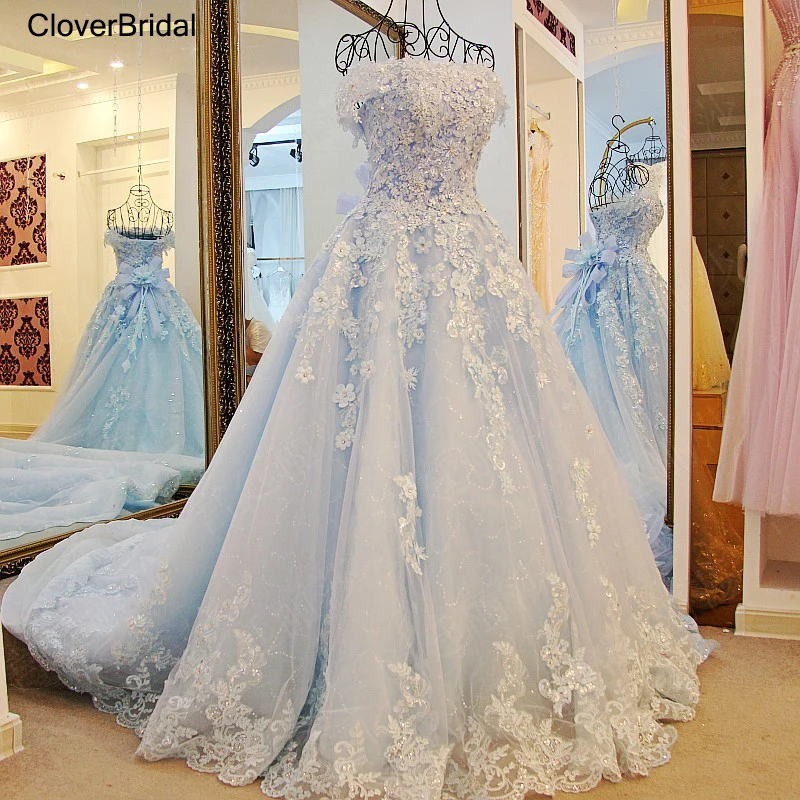 2019 spring summer romantic luxury flowers bow lace appliques glitter tulle tiffany blue wedding dress xj98850 white long train
2019 spring summer romantic luxury flowers bow lace appliques glitter tulle tiffany blue wedding dress xj98850 white long train