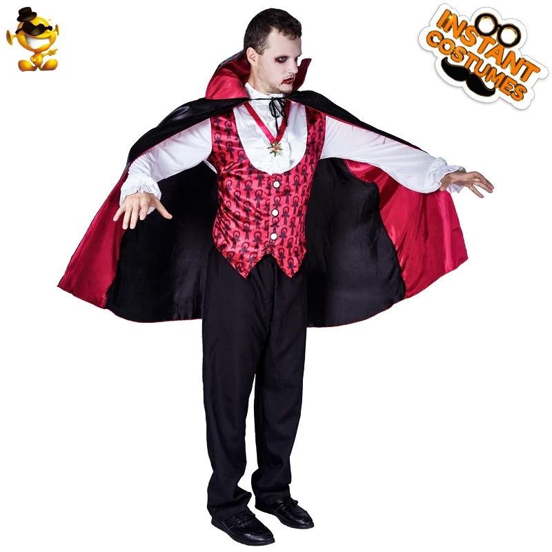 Halloween Men Cosplay Deluxe Medieval Vampire Costumes Fancy Dress Carnival Party Role Play Scary Vampire Costume for Adult
Halloween Men Cosplay Deluxe Medieval Vampire Costumes Fancy Dress Carnival Party Role Play Scary Vampire Costume for Adult