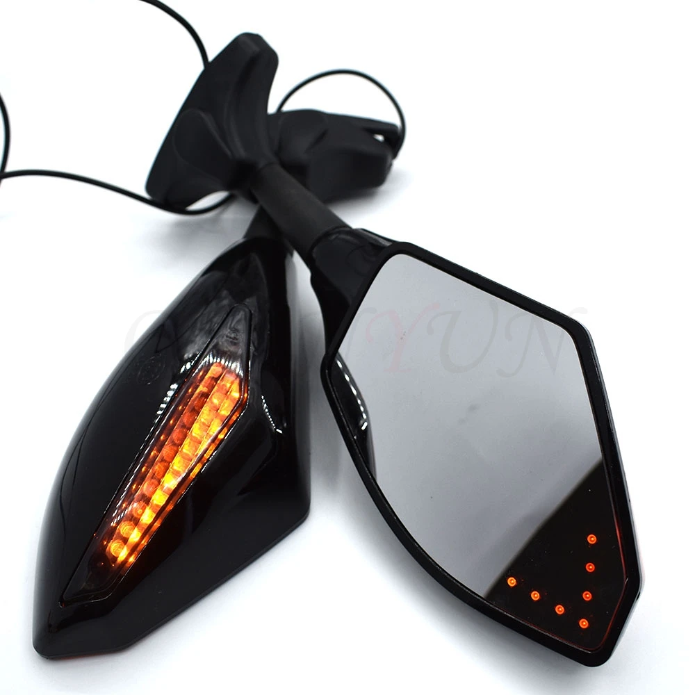 Universal Motorcycle Rear View Side Wing Mirrors w/ LED Turn Signal Light For Honda VFR 750 800 VTR1000F CBF1000
Universal Motorcycle Rear View Side Wing Mirrors w/ LED Turn Signal Light For Honda VFR 750 800 VTR1000F CBF1000