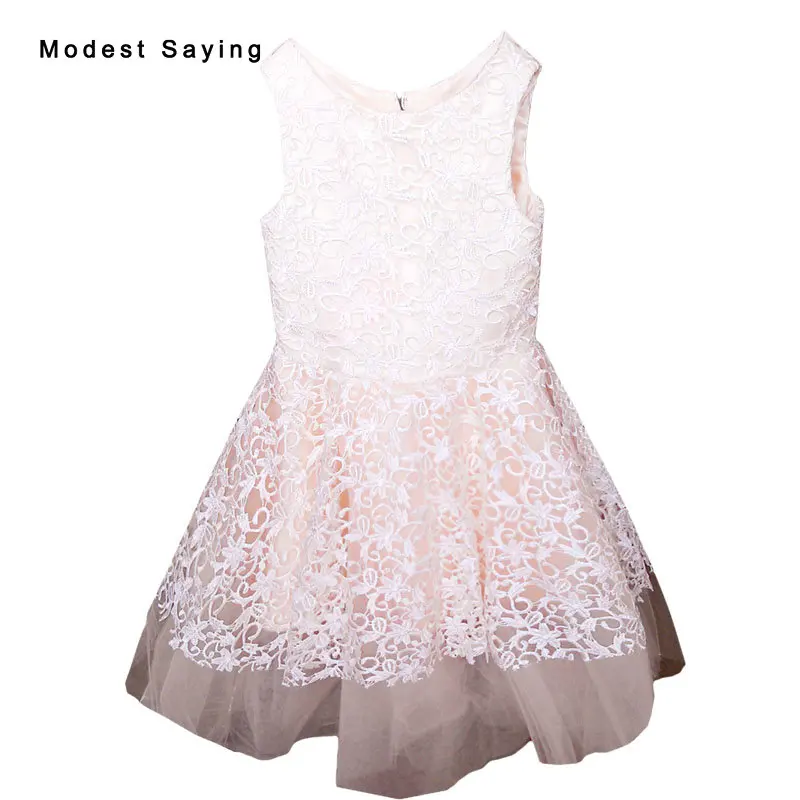 Champagne A-line Lace Flower Girl Dress 2017 Knee-Length kids Party Prom Gown for girl pageant vestidos de primera comunion YF24
Champagne A-line Lace Flower Girl Dress 2017 Knee-Length kids Party Prom Gown for girl pageant vestidos de primera comunion YF24