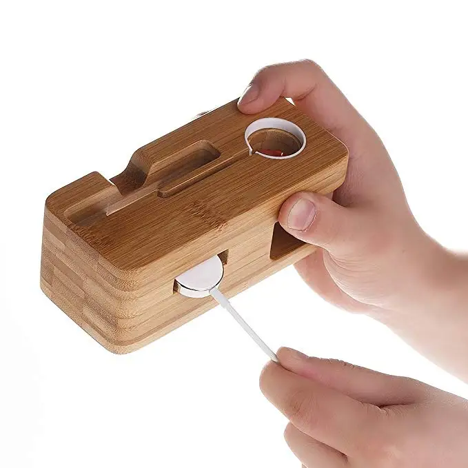 Fanshu Desk Charging Dock Stand Bamboo Wood Charge Station Stock Cradle Holder for Apple Watch Iphone 38mm and 42mm
Fanshu Desk Charging Dock Stand Bamboo Wood Charge Station Stock Cradle Holder for Apple Watch Iphone 38mm and 42mm