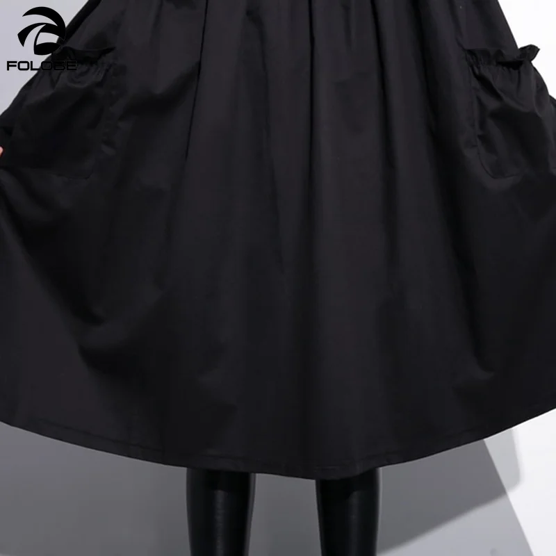 FOLOBE Dress Female Loose Oversize High Waist Slash Neck Autumn Black A Line Long Dresses For Women 2020 Fashion Tide New 
FOLOBE Dress Female Loose Oversize High Waist Slash Neck Autumn Black A Line Long Dresses For Women 2020 Fashion Tide New