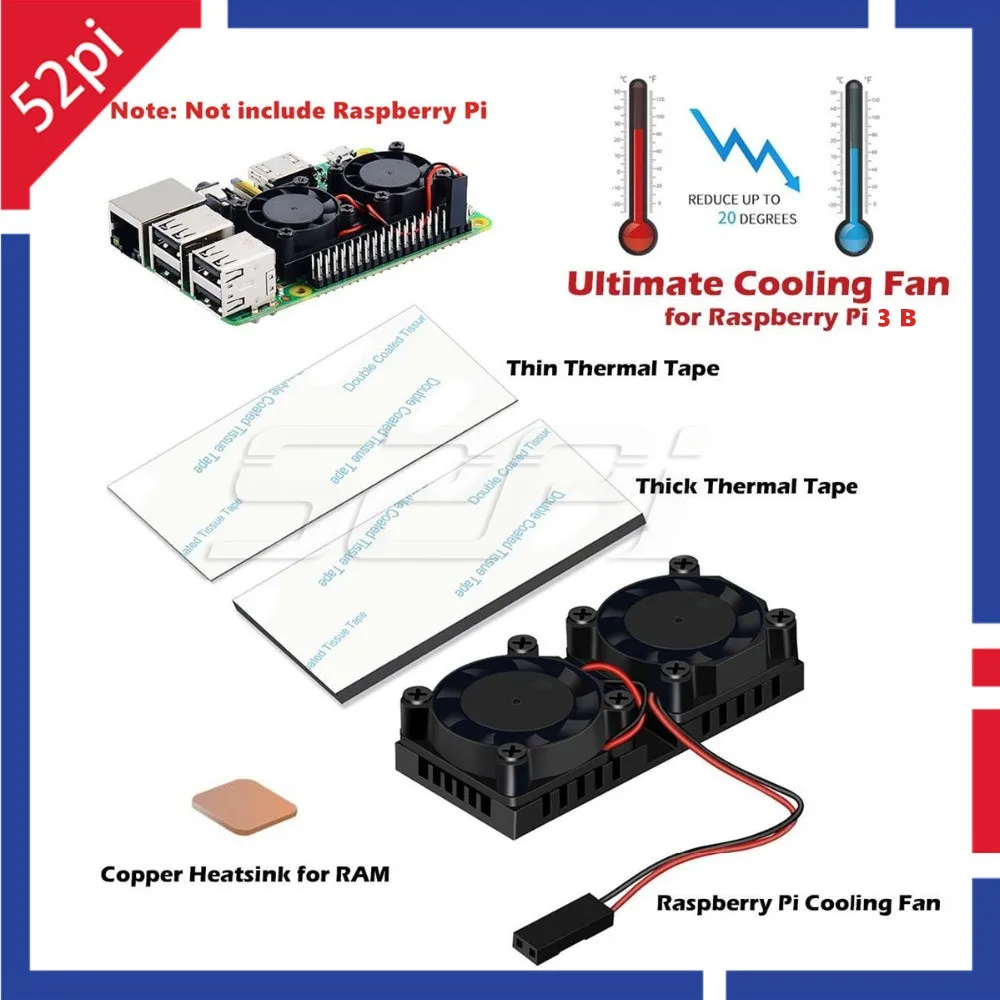 Кулер для Raspberry Pi 3 / 2 NESPi Case Plus версия 0|heatsink raspberry|heatsink piheatsink raspberry pi |