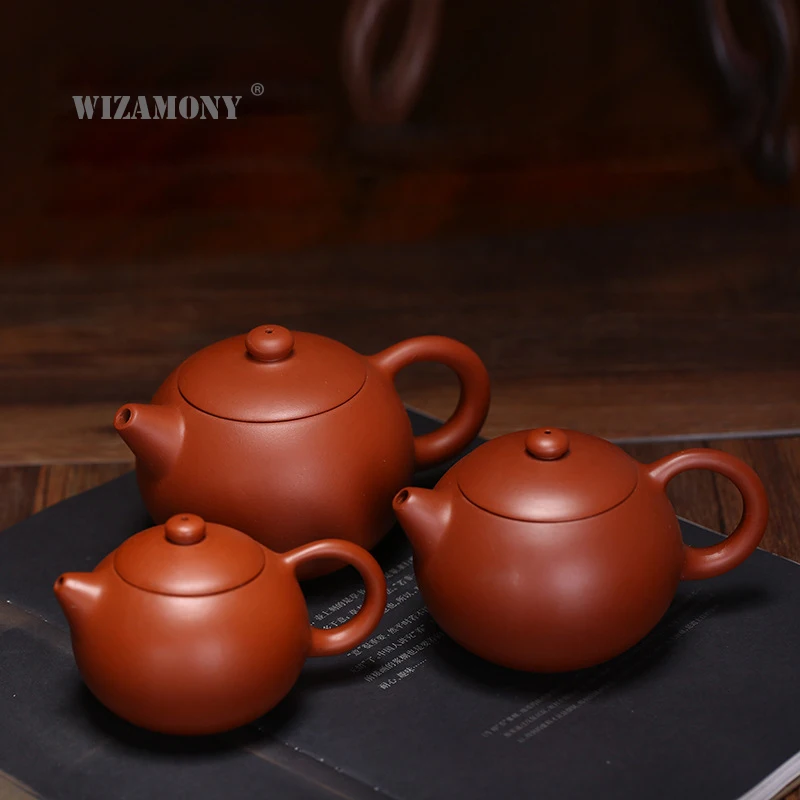 

Big Sale!!!!WIZAMONY New Purple Clay tea set Zisha Ceramics Arts xishi Teapot Porcelain yixing Clay China Tea Set Tea cup