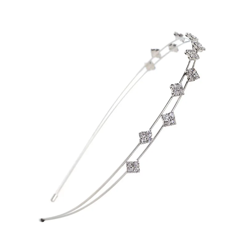 Fashion Women Clear Rhinestones Hairbands Double Layer Shiny Crystal Metal Alloy Headbands For Wedding Daily Wear Gold Silver
Fashion Women Clear Rhinestones Hairbands Double Layer Shiny Crystal Metal Alloy Headbands For Wedding Daily Wear Gold Silver