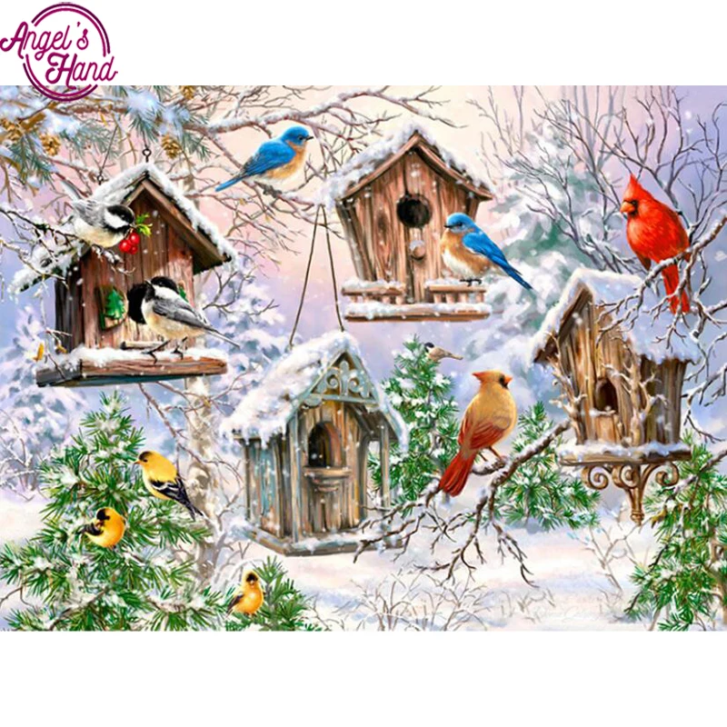 Diamond Embroidery 3D Diamond Painting Cross Stitch Winter Birds Diamond Mosaic Pattern Rhinestones Decor Christmas gift
Diamond Embroidery 3D Diamond Painting Cross Stitch Winter Birds Diamond Mosaic Pattern Rhinestones Decor Christmas gift
