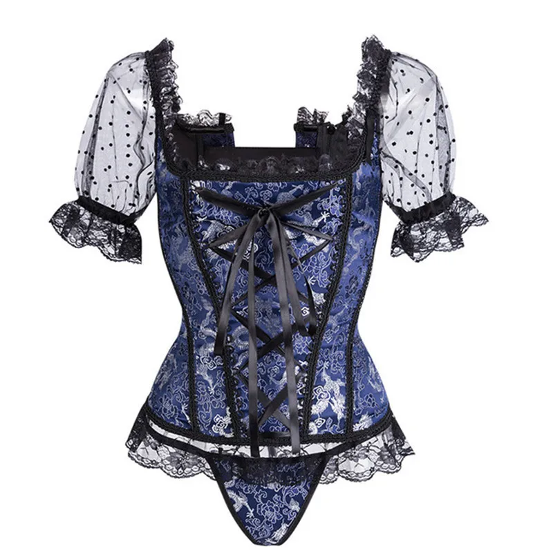 Retro Renaissance Corset Princess Palace Clothing Transparent Shoulder Sleeves Lingerie Bodyshaper Straps Corset Sexy Gothic
Retro Renaissance Corset Princess Palace Clothing Transparent Shoulder Sleeves Lingerie Bodyshaper Straps Corset Sexy Gothic