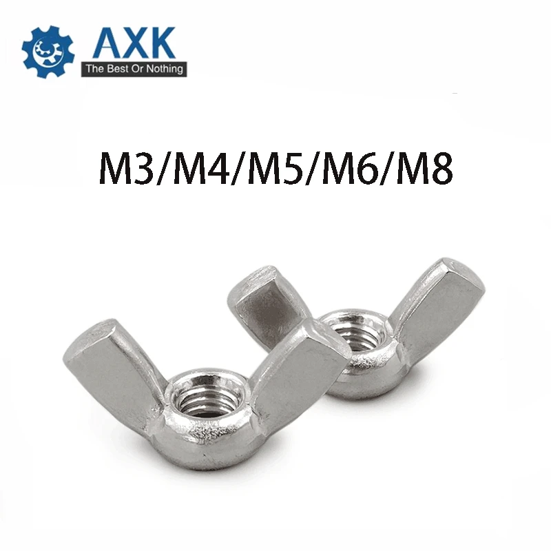 Hand Tighten Nut Wing Nuts Butterfly 304 Stainless Steel Ingot M3 M4 M5 M6 M8 10pcs Din315 Electrical 10cm X 5cm (3.94in 3.94in
Hand Tighten Nut Wing Nuts Butterfly 304 Stainless Steel Ingot M3 M4 M5 M6 M8 10pcs Din315 Electrical 10cm X 5cm (3.94in 3.94in