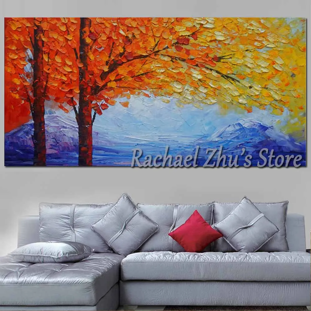 Large Size Hand Painted Abstract Autumn Forest Tree Palette Knife Oil Painting On Canvas Wall Picture Living Room Home Decor Art
Large Size Hand Painted Abstract Autumn Forest Tree Palette Knife Oil Painting On Canvas Wall Picture Living Room Home Decor Art
