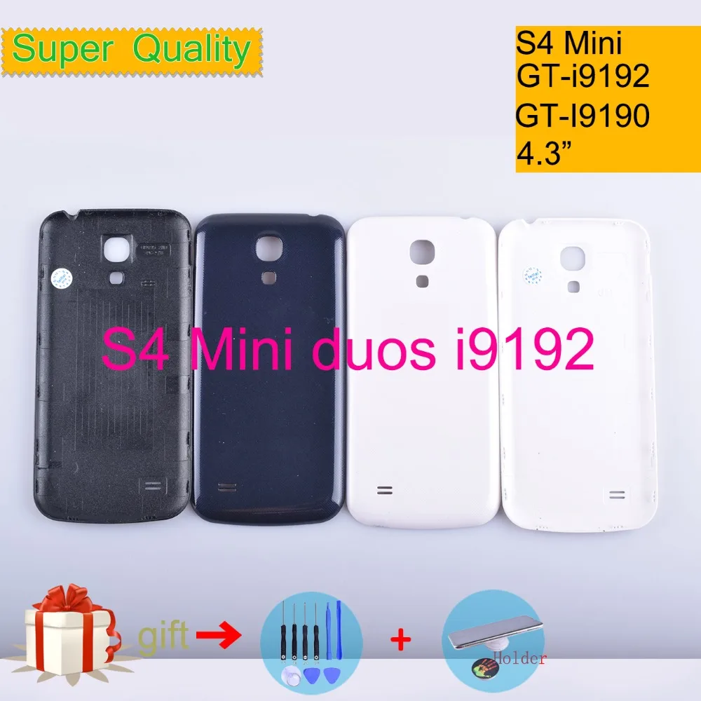 

For Samsung Galaxy S4 mini duos GT-i9192 i9190 i9195 Housing Battery Cover Back Cover Case Rear Door Chassis Shell