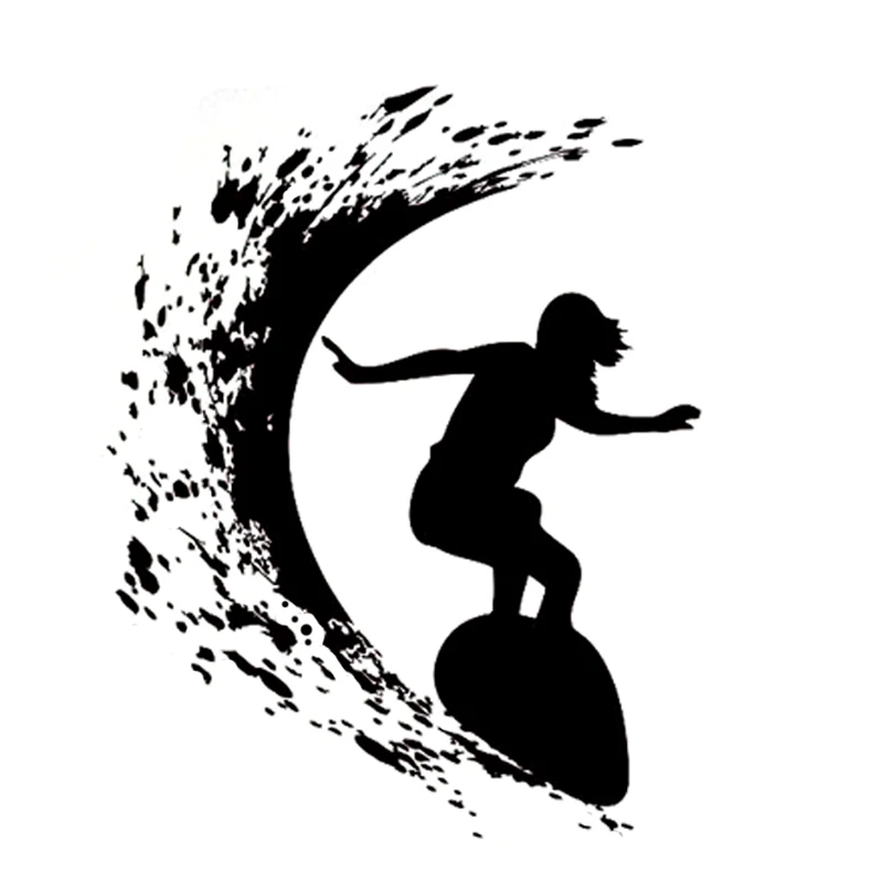 12.6CM*15.8CM Fashion Surfing Extreme Sport Wave Ocean Silhouette Vinyl Car Sticker Black/Silver Decor S9-1008
12.6CM*15.8CM Fashion Surfing Extreme Sport Wave Ocean Silhouette Vinyl Car Sticker Black/Silver Decor S9-1008