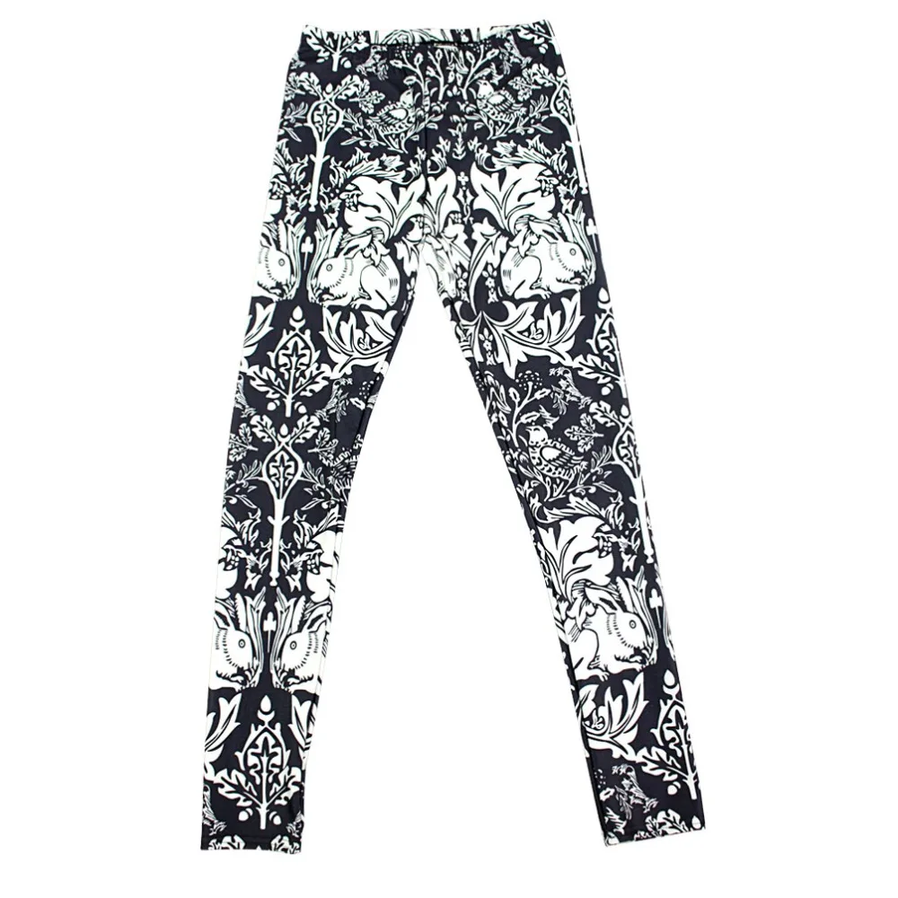 Elastic Casual Pants 3D Digital Printing White flowers and birds rabbit Pattern Women Leggings 7 sizes Clothing Free Shipping
Elastic Casual Pants 3D Digital Printing White flowers and birds rabbit Pattern Women Leggings 7 sizes Clothing Free Shipping