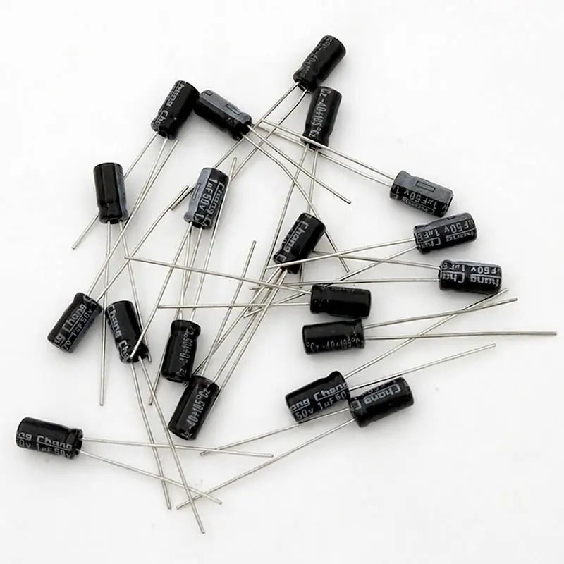 MCIGICM 1000pcs Aluminum electrolytic capacitor 1uF 50V 4*7 Electrolytic | Электронные компоненты и