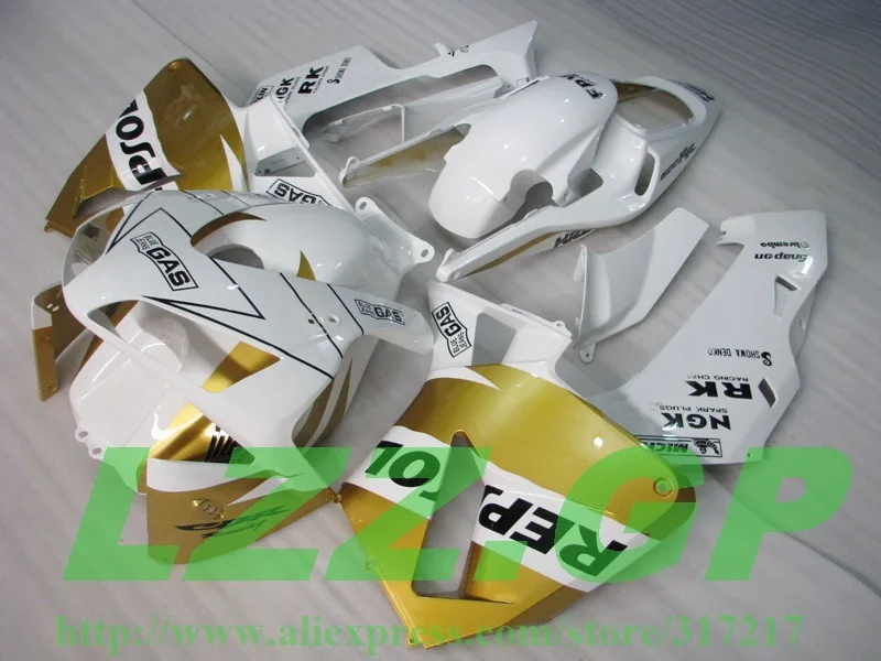 Injection fairing kits for HONDA CBR600RR 03 04 F5 CBR 600RR 03-04 CBR600 RR 2003 2004 Gold white REPSOL fairings LZZ.GP
Injection fairing kits for HONDA CBR600RR 03 04 F5 CBR 600RR 03-04 CBR600 RR 2003 2004 Gold white REPSOL fairings LZZ.GP