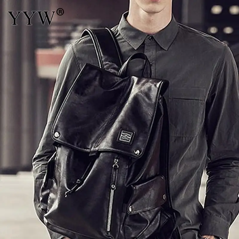 YYW Black Backpack Men Casual Travel Shoulder Bag Leather Large Capacity Drawstring Bag Male Waterproof Bookbag Laptop Backpack
YYW Black Backpack Men Casual Travel Shoulder Bag Leather Large Capacity Drawstring Bag Male Waterproof Bookbag Laptop Backpack