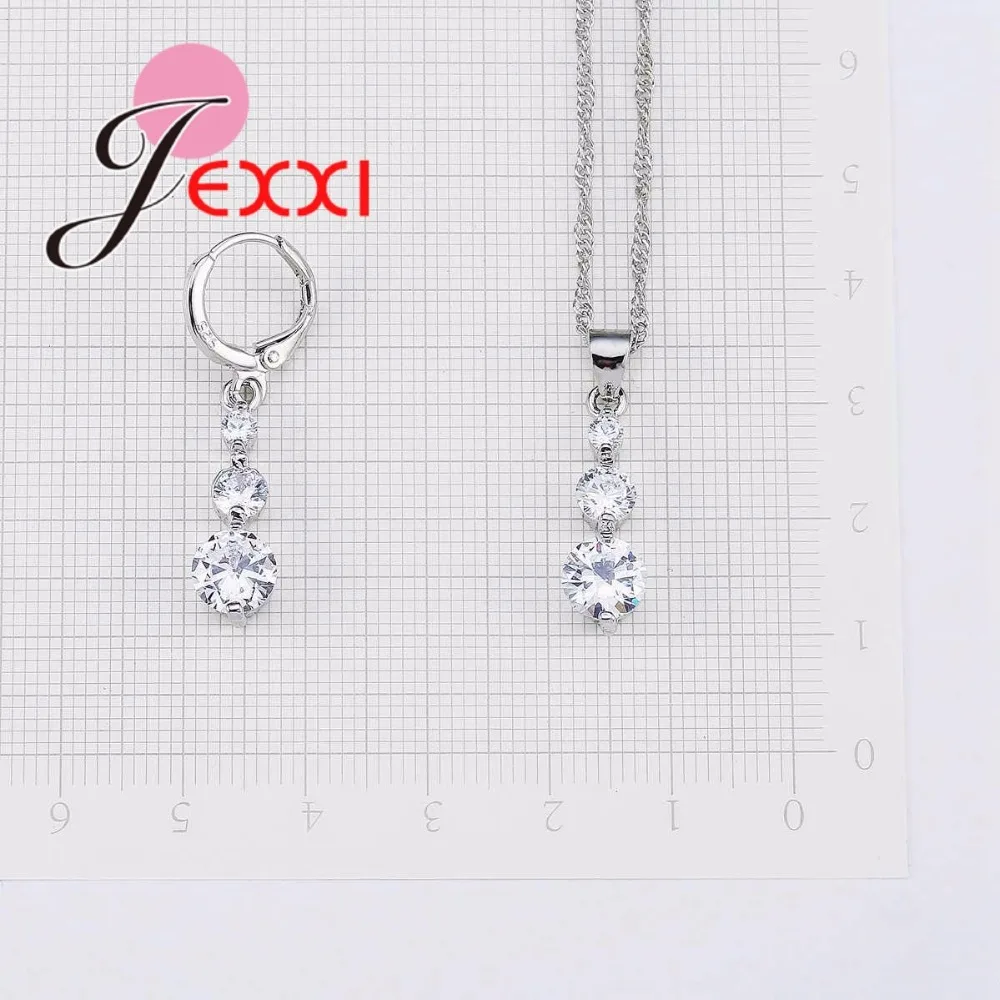 Classical Women Crystal Jewelry Set 925 Sterling Silver Pendants Necklace Drop Earrings Sets For Wedding Engagement Bijoux
Classical Women Crystal Jewelry Set 925 Sterling Silver Pendants Necklace Drop Earrings Sets For Wedding Engagement Bijoux