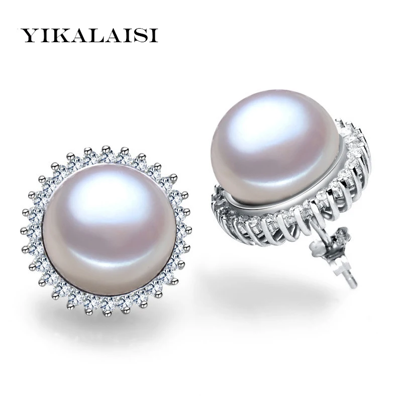 YIKALAISI 925 sterling Silver Jewelry natural freshwater pearl Jewelry stud earrings Classic Audrey Hepburn Wedding
YIKALAISI 925 sterling Silver Jewelry natural freshwater pearl Jewelry stud earrings Classic Audrey Hepburn Wedding
