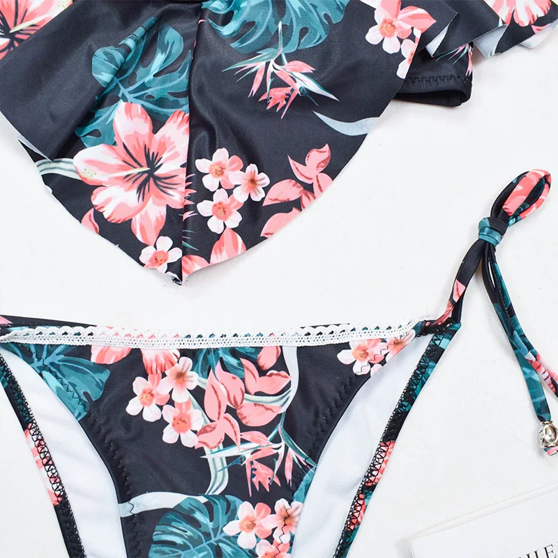 Bikini 2019 Sexy Women Bandage Bikini Set Push-up Padded Bra Swimsuit Swimwear Brazilian Print Beachwear Swimsuit Bathing Suits
Bikini 2019 Sexy Women Bandage Bikini Set Push-up Padded Bra Swimsuit Swimwear Brazilian Print Beachwear Swimsuit Bathing Suits
