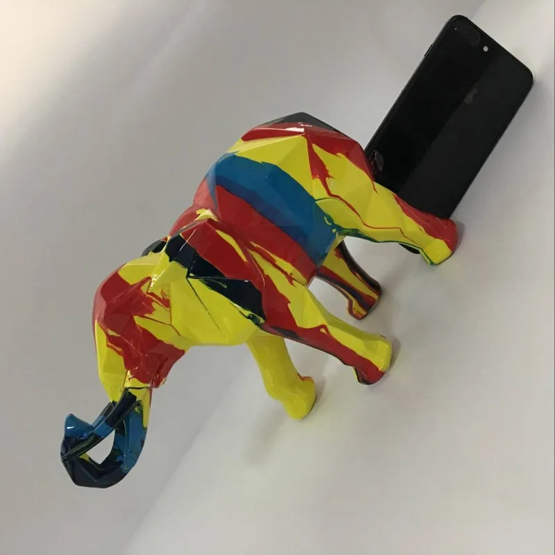 New Arrival Natural Resin Elephant Mascot Colorful Colors Geometric Figures Home Decor Christmas Gifts Office decoration
New Arrival Natural Resin Elephant Mascot Colorful Colors Geometric Figures Home Decor Christmas Gifts Office decoration