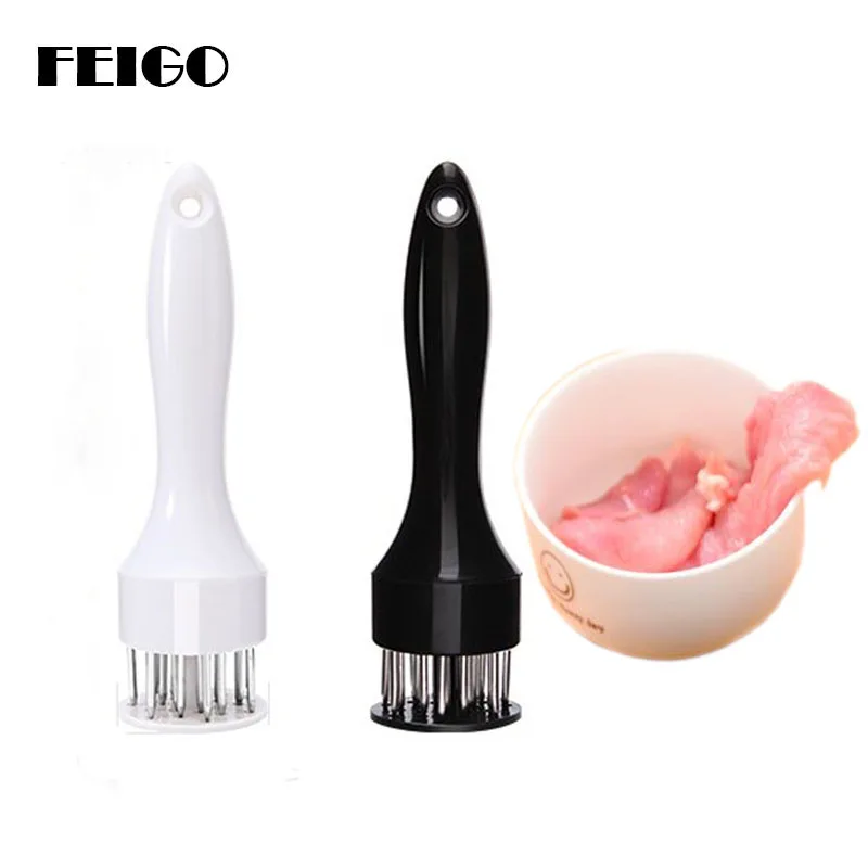 FEIGO 1Pcs Kitchen Blades Needle Meat Tenderizer Stainless Steel Knife Meat Beaf Steak Mallet Meat Tenderizer Cooking Tools F120
FEIGO 1Pcs Kitchen Blades Needle Meat Tenderizer Stainless Steel Knife Meat Beaf Steak Mallet Meat Tenderizer Cooking Tools F120