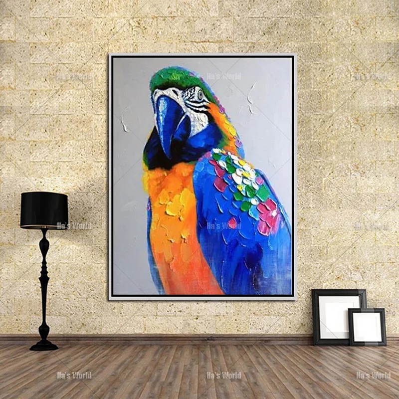 100% Handpainted Large Free Shipping Oil Painting Beautiful Parrot Home Decoration For Living Room Wall
100% Handpainted Large Free Shipping Oil Painting Beautiful Parrot Home Decoration For Living Room Wall