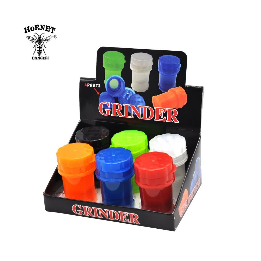 HORNET Hard Plastic Herb Grinder 58MM 4 Layers Sharp Diamond Teeth Tobacco Grinder Pollen Catcher Storage Case Herbal Crusher
HORNET Hard Plastic Herb Grinder 58MM 4 Layers Sharp Diamond Teeth Tobacco Grinder Pollen Catcher Storage Case Herbal Crusher